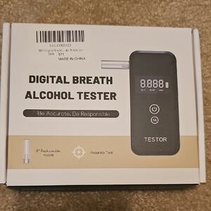 Digital Breath Alcohol Tester - Black